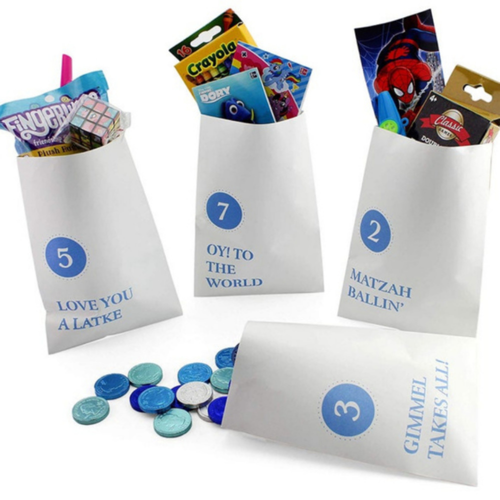 2 sets of Hanukkah gift bag sets